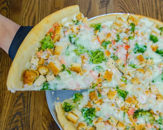 Chicken Broccoli Tomato Slice.