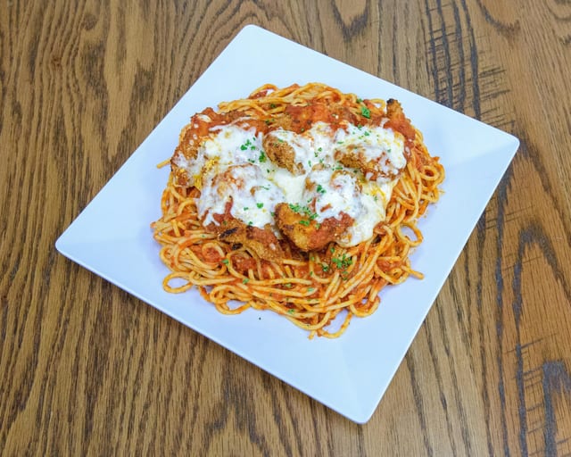Shrimp Parm Dinner.